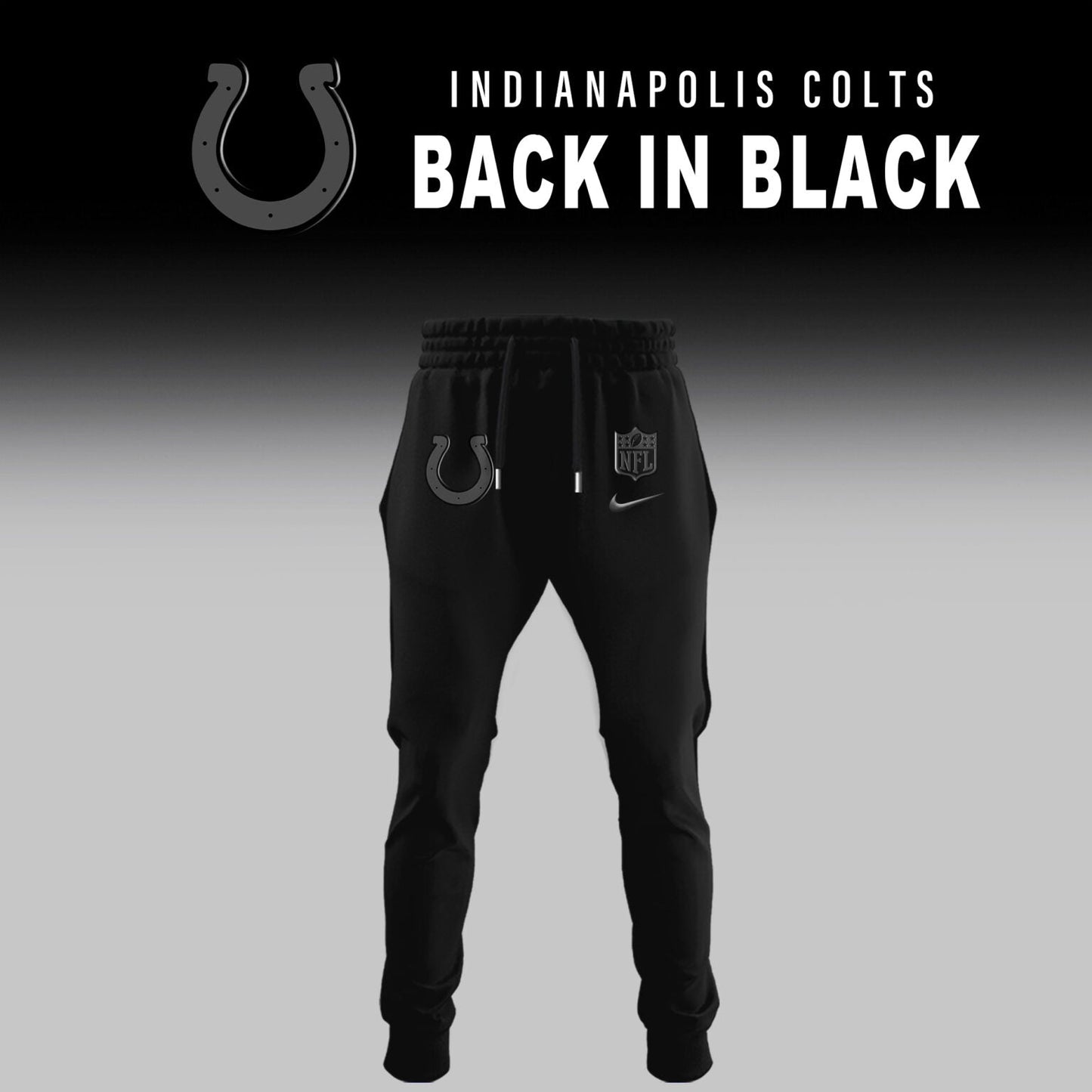 Indianapolis Colts 2025 Back In Black Limited Edition Combo Hoodie