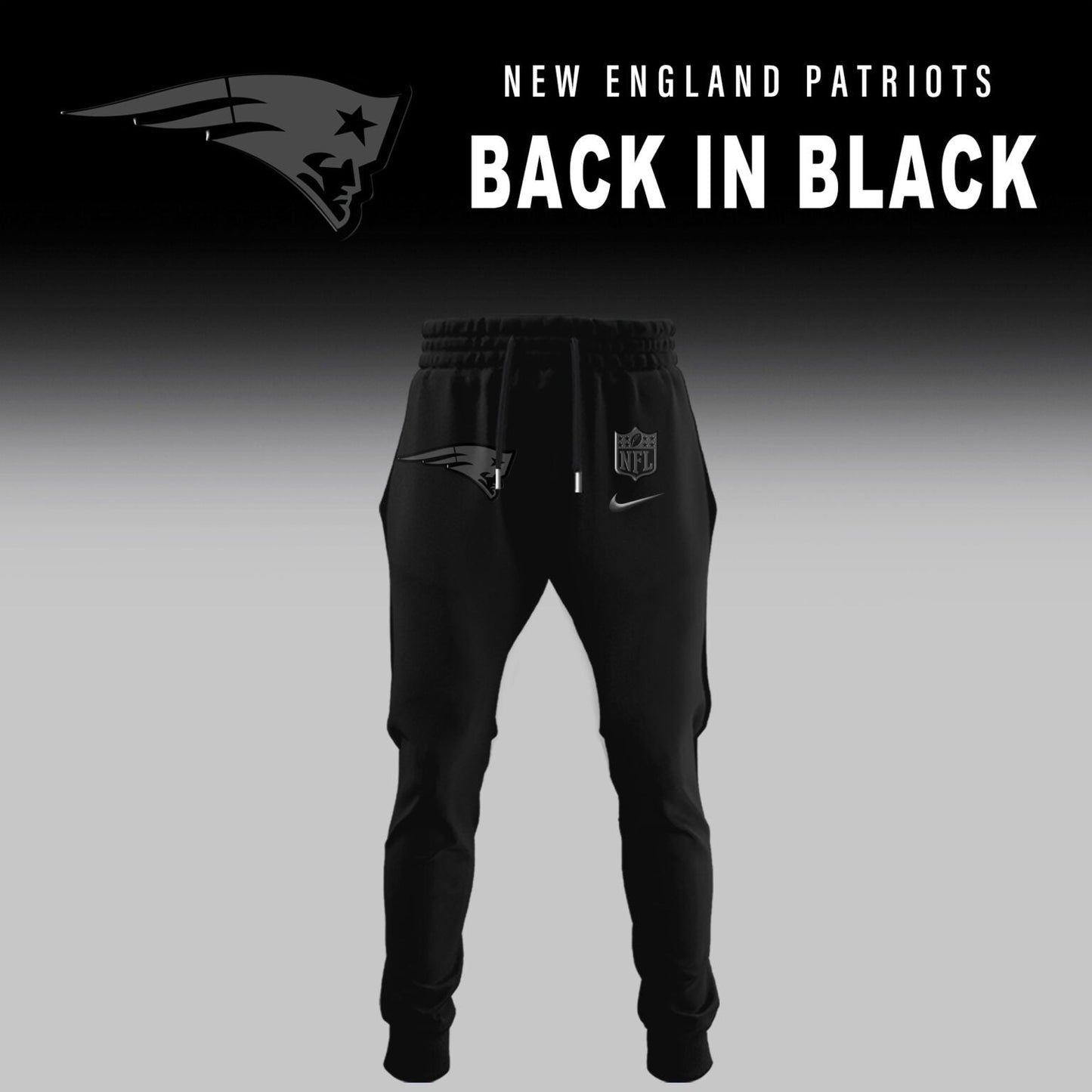 New England Patriots 2025 Back In Black Limited Edition Combo Hoodie