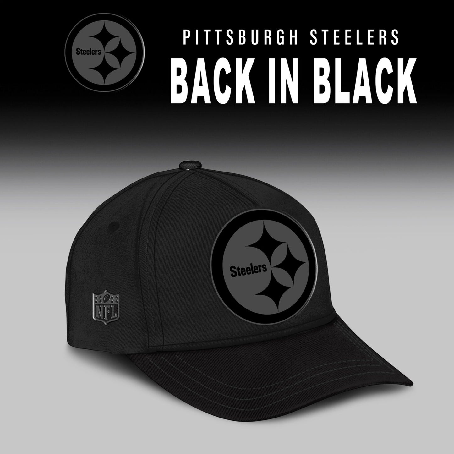 Limited Edition Pittsburgh Steelers Back in Black Shirt
