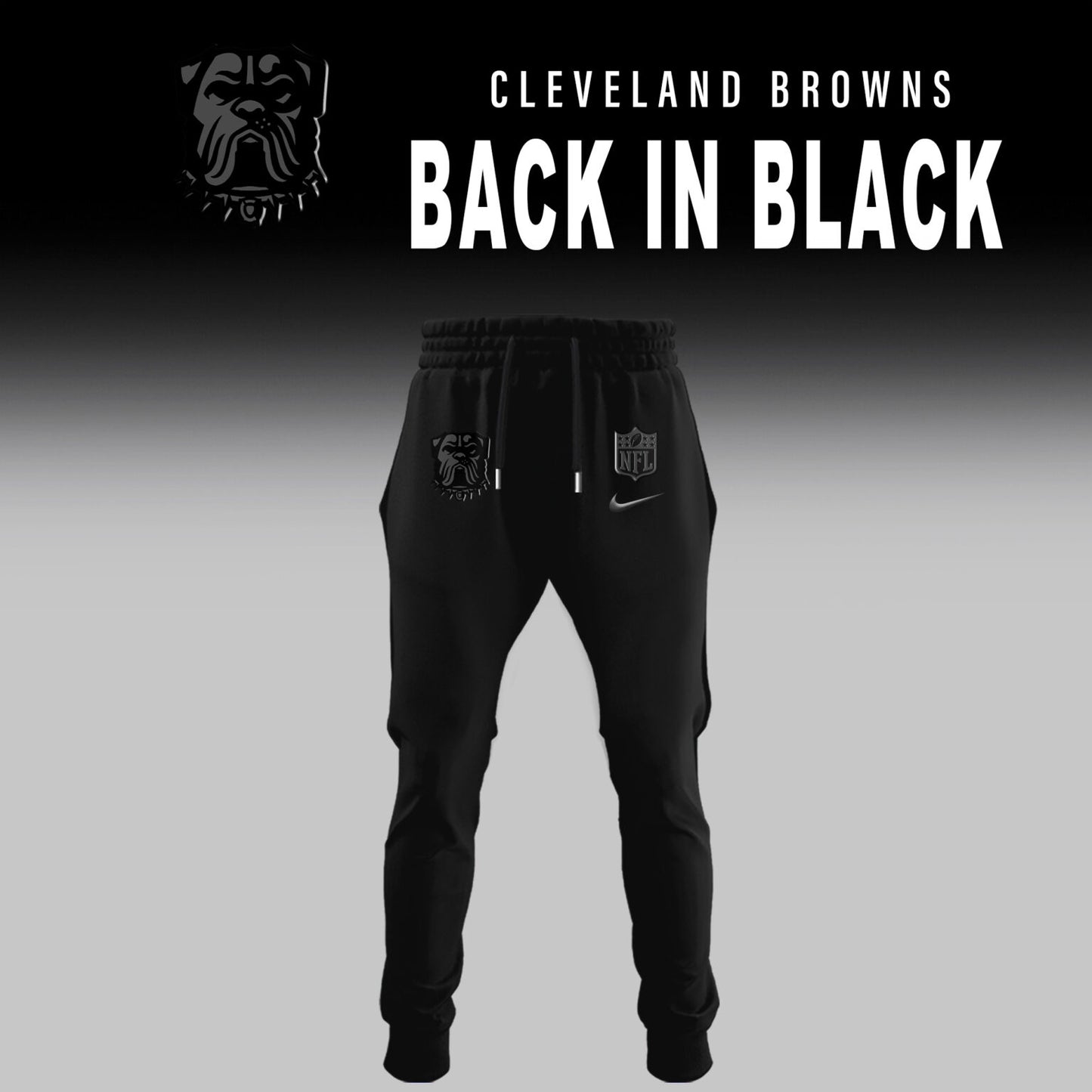 Cleveland Browns Back In Black Limited Edition Half Zip