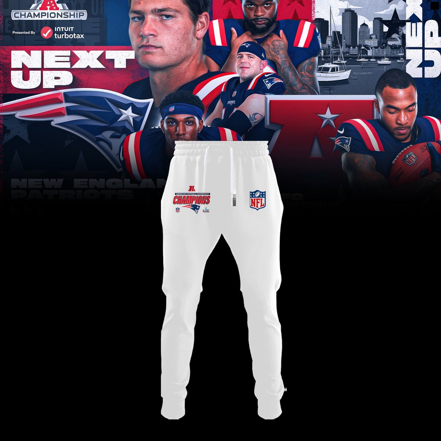 New England Patriots 2025 AFC Conference Champions T-shirt