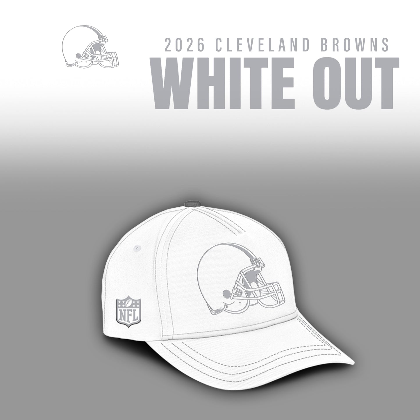 Cleveland Browns 2026 White Out Limited Edition Hoodie