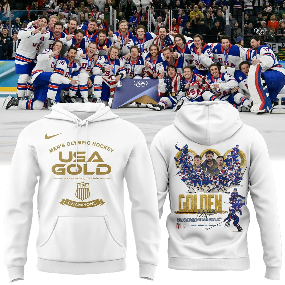 USA Men’s National ICE Hockey Team 2026 Olympic Exclusive Hoodie