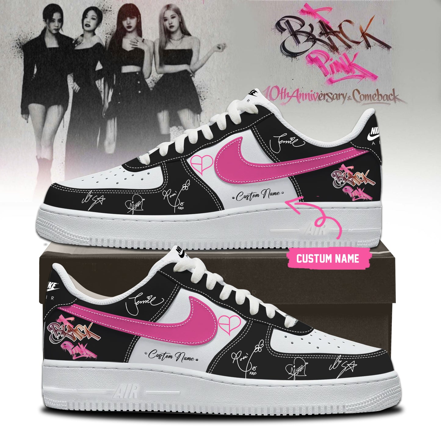 🖤 BLACKPINK 🩷 Exclusive AF1 Shoes