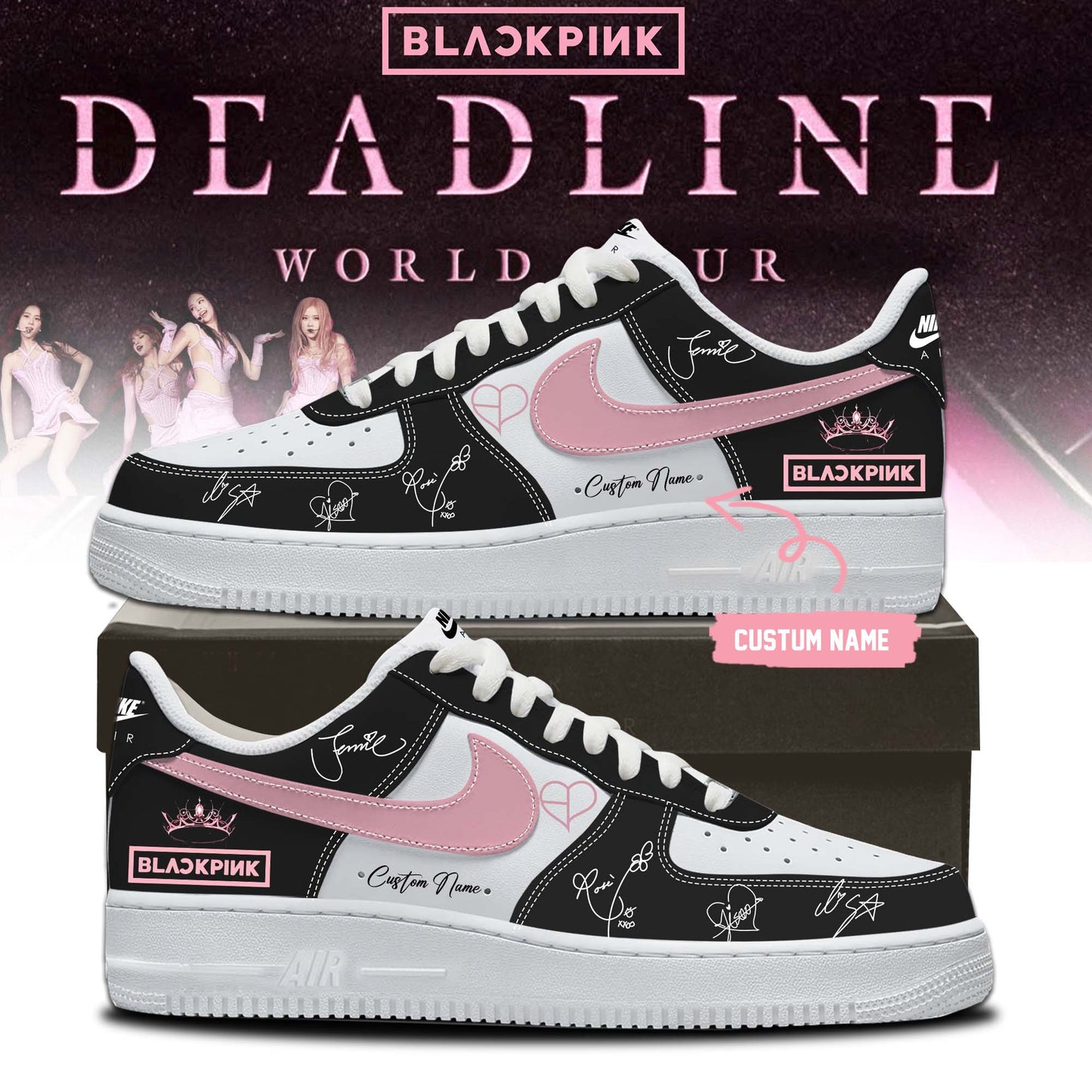 🖤 BLACKPINK 🩷 Exclusive AF1 Shoes
