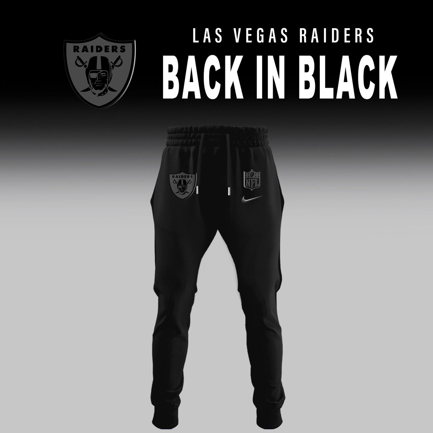 Las Vegas Raiders 2025 Back In Black Limited Edition Combo TShirt