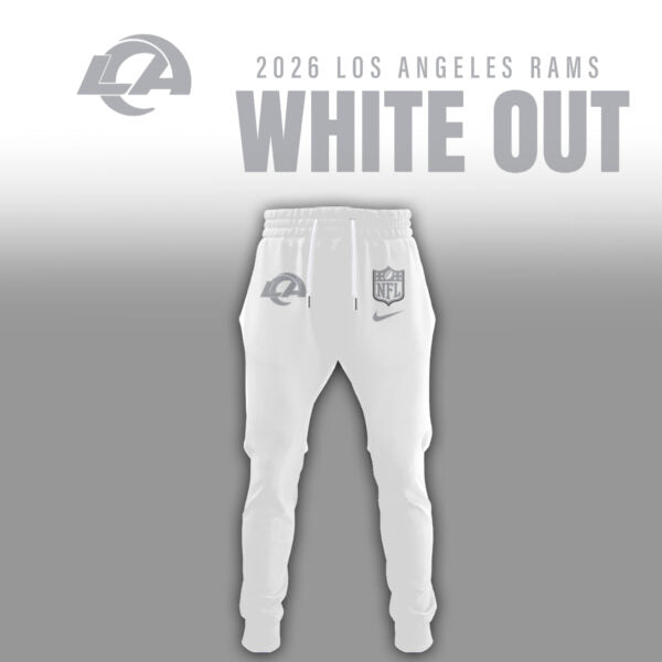 Los Angeles Rams 2026 White Out Limited Edition Hoodie