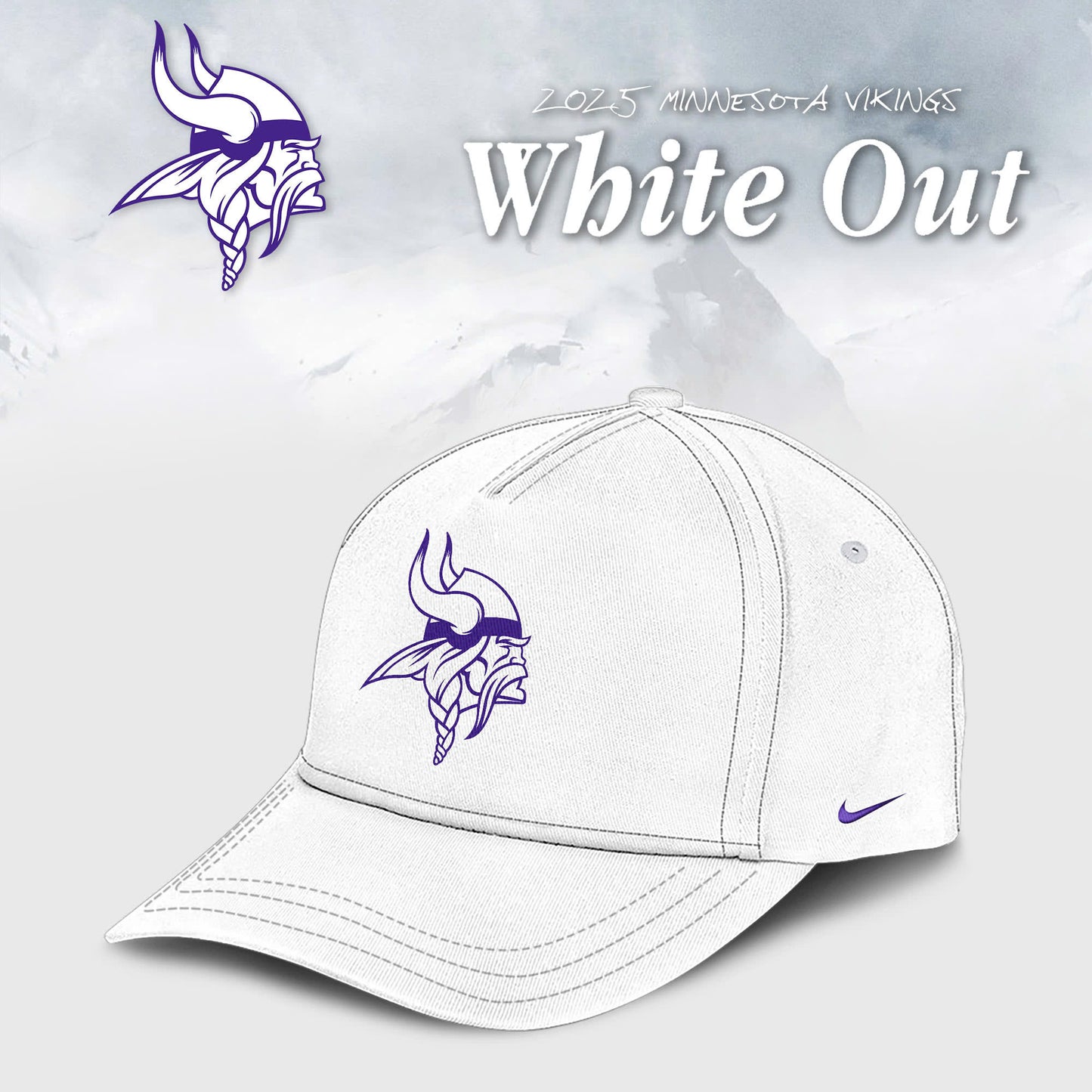 Minnesota Vikings 2026 White Out Limited Edition Shirt