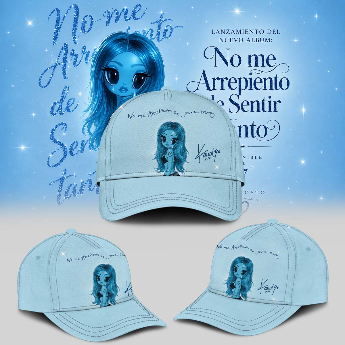 KaRol G Album “NO ME ARREPIENTO DE SENTIR TANTO” Limited Edition Signature T-shirt