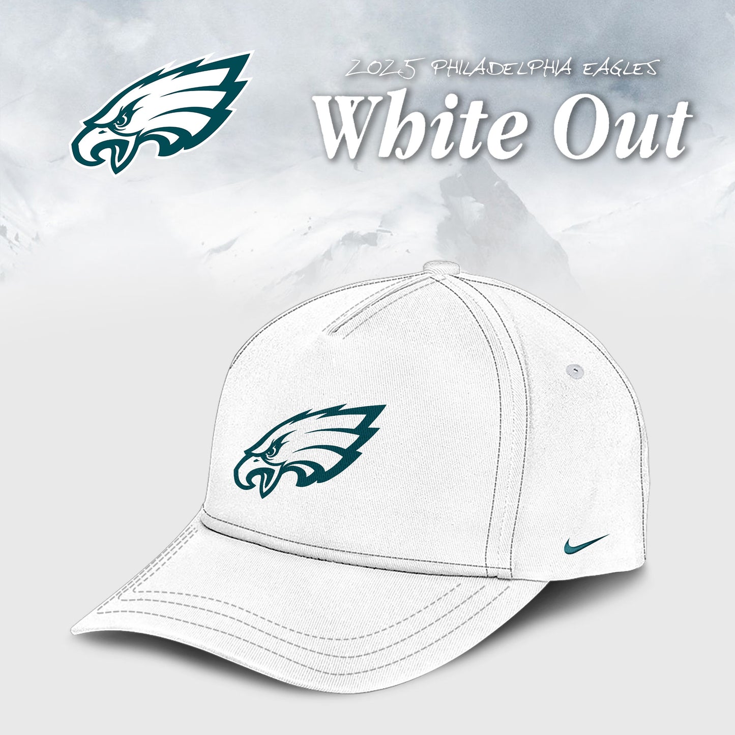 Philadelphia Eagles 2026 White Out Limited Edition Hoodie V2
