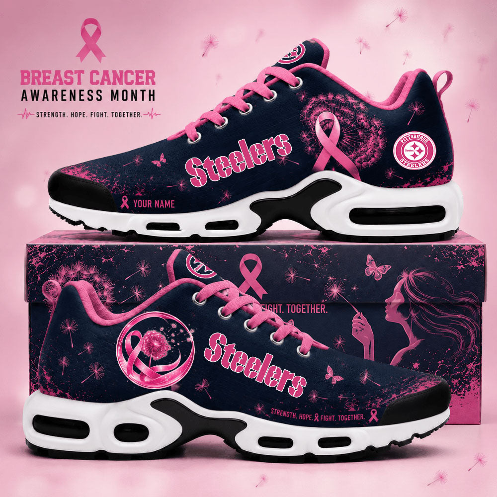 Limited Edition Pittsburgh Steelers Breast Cancer Awareness x Dandelion of Hope Shoes
