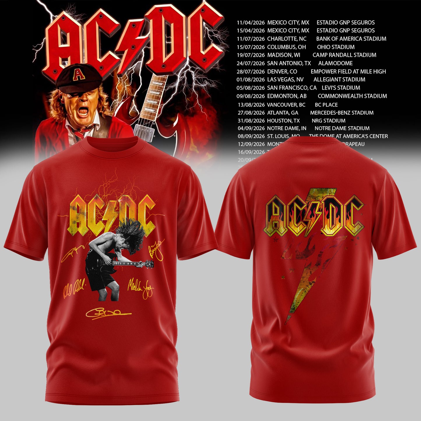 AC/DC 2026 T-SHIRT COLLECTION IS HERE