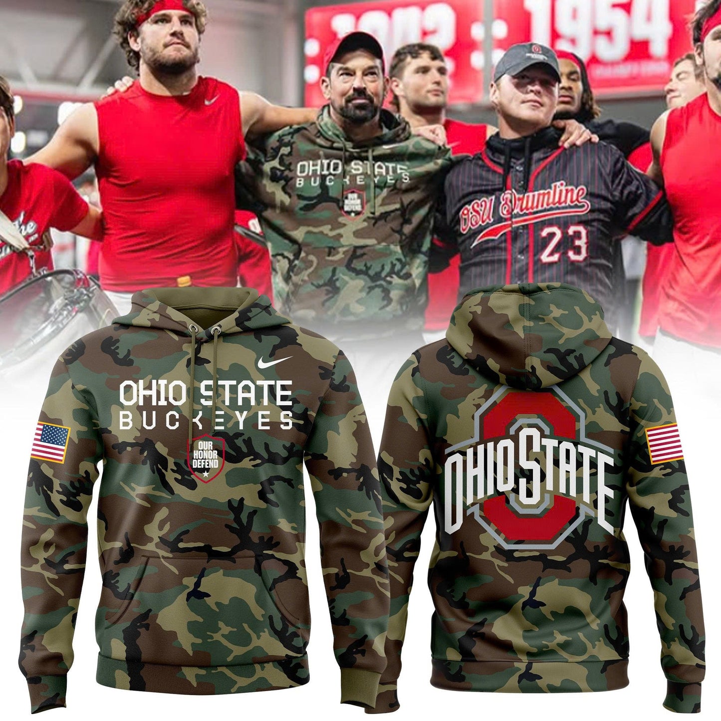 Ohio State Buckeyes 2025 Military Appreciation Limited Edition Hoodie
