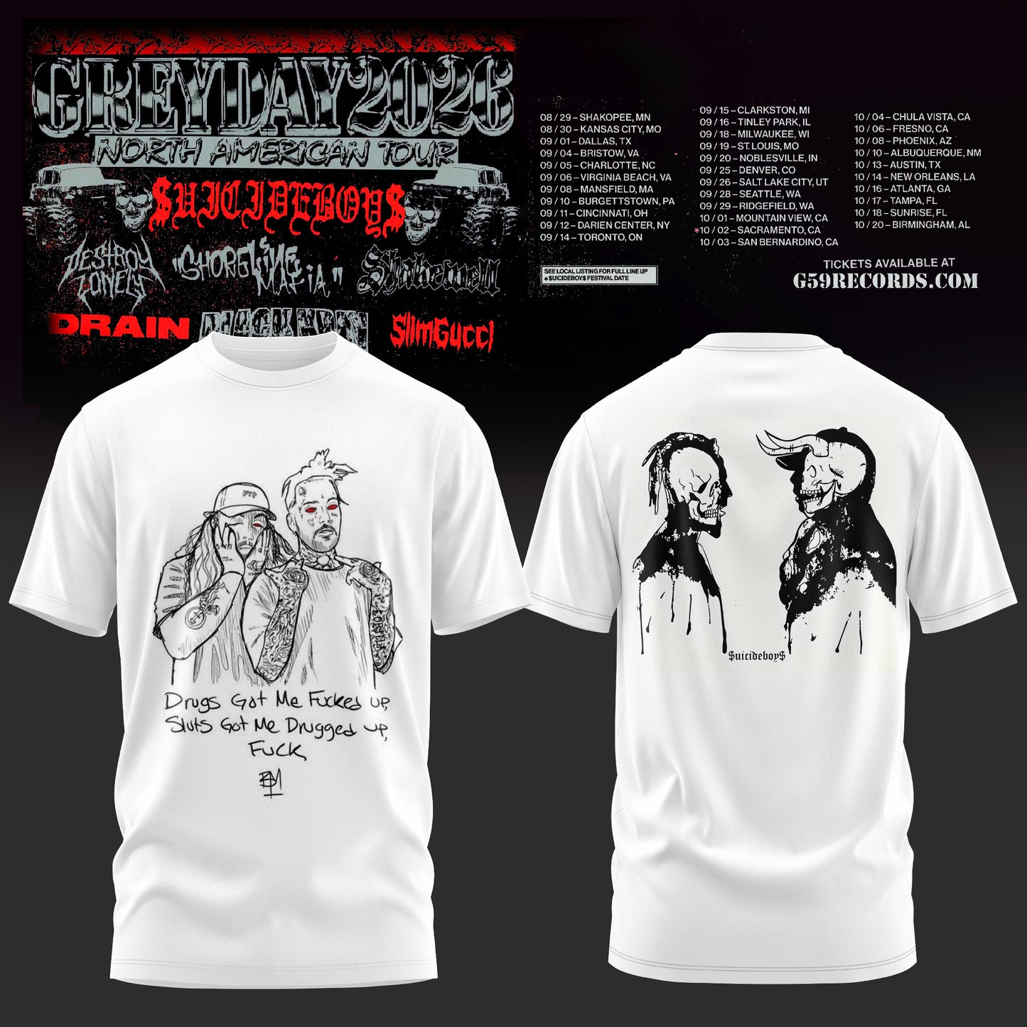 Greyday 2026 – North American Tour T-Shirt