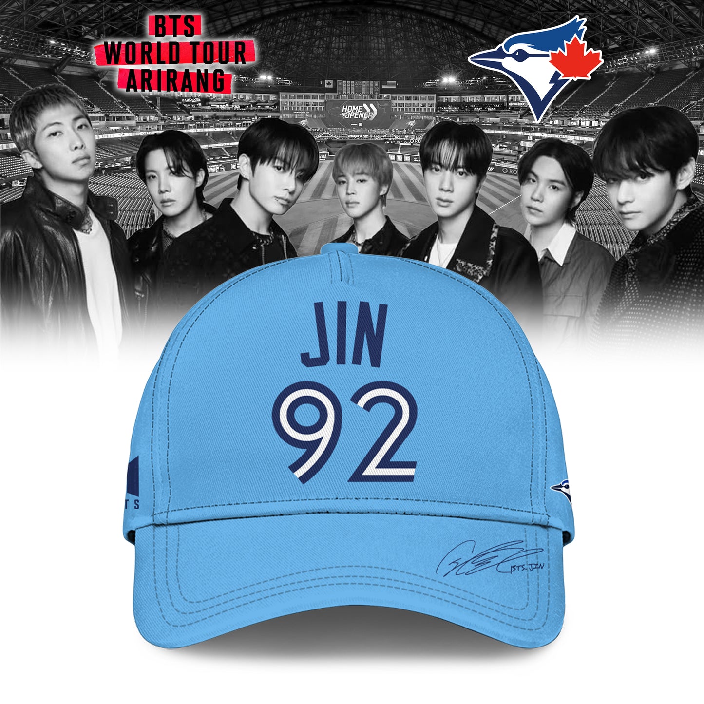 Toronto Blue Jays x JIN 92 BTS World Tour 2026 Limited Edition Jersey