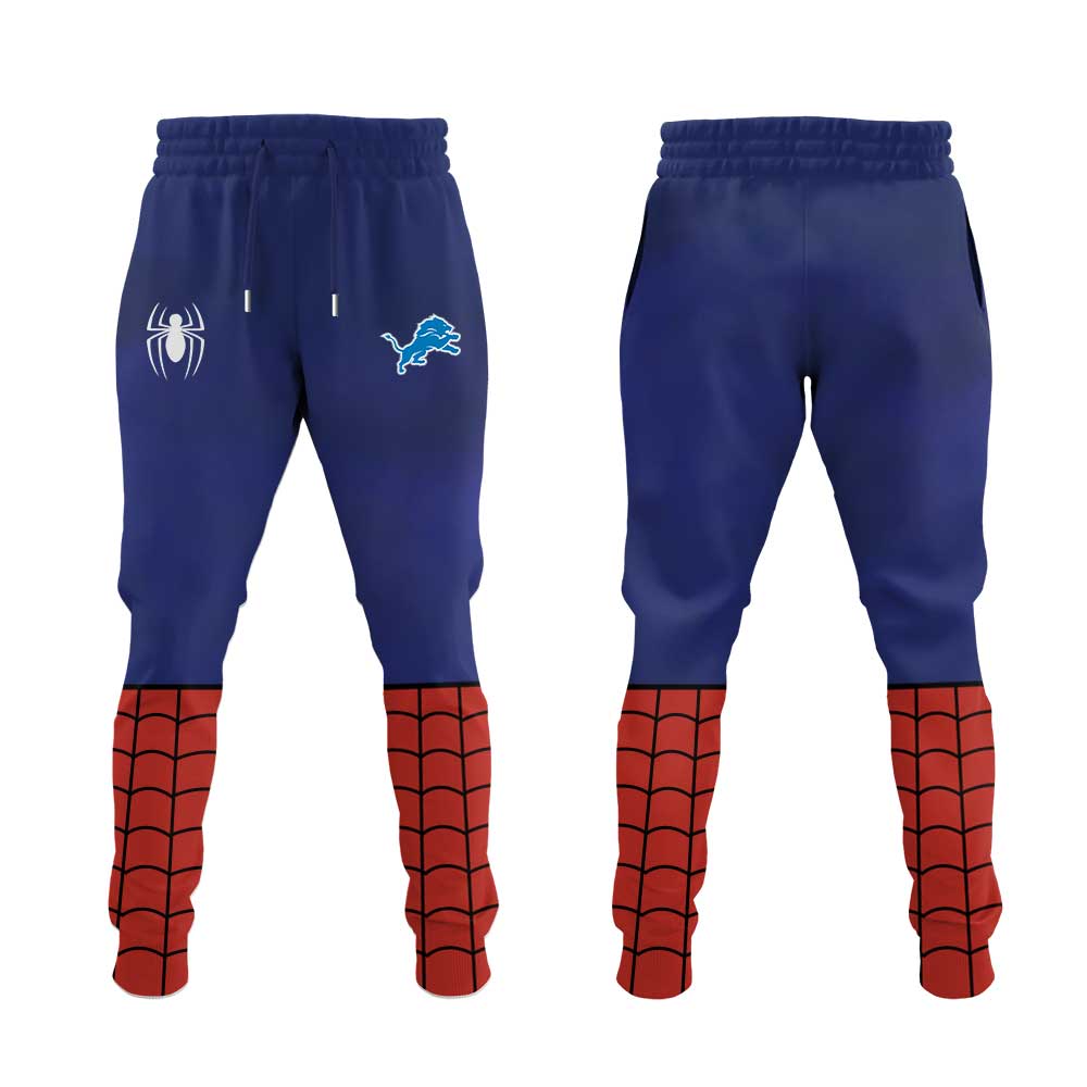 Detroit Lions x Spider-Man 2026 Merch Hoodie