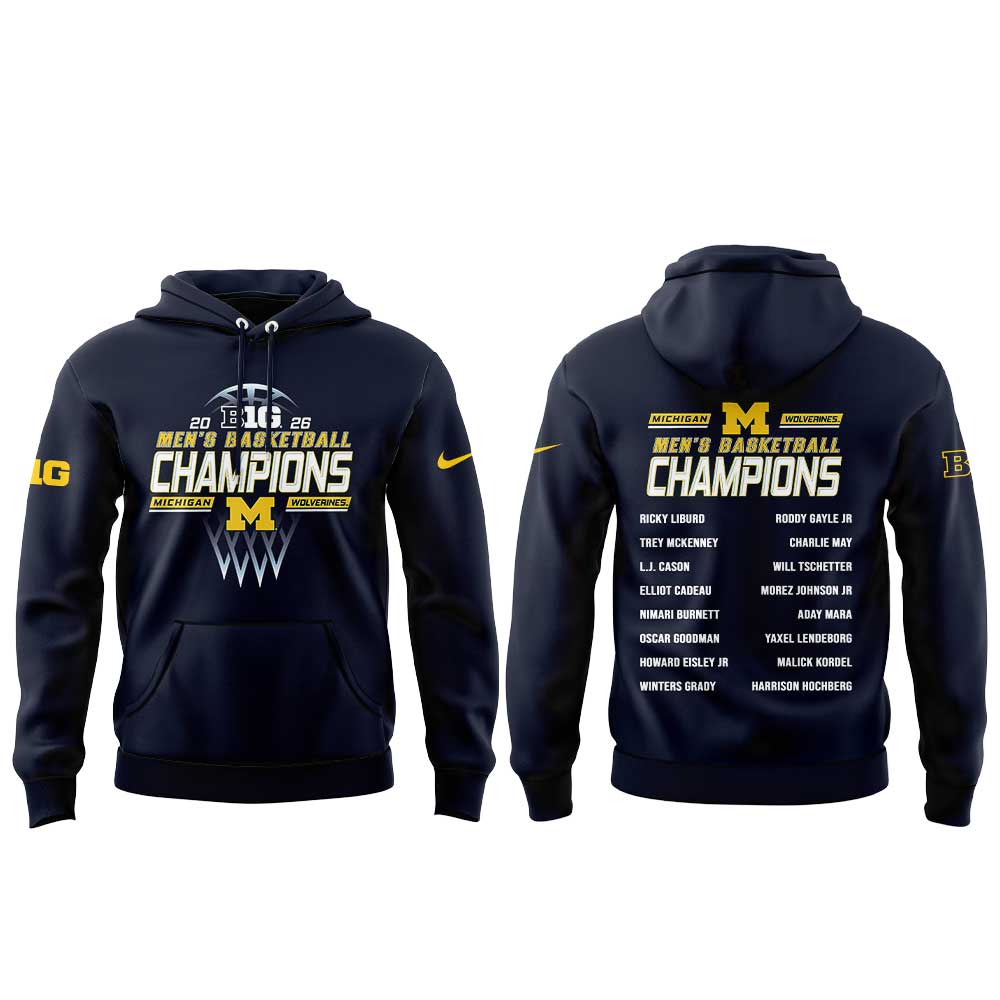 Michigan Men’s Basketball 2026 Big Ten Regular Season Title Hoodie
