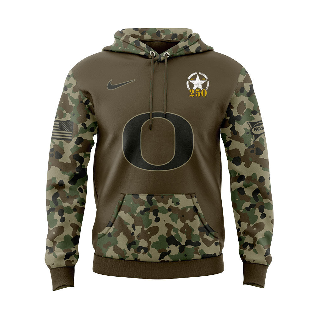 Limited Edition Oregon Football U.S. Army 250th Celebration Hoodie