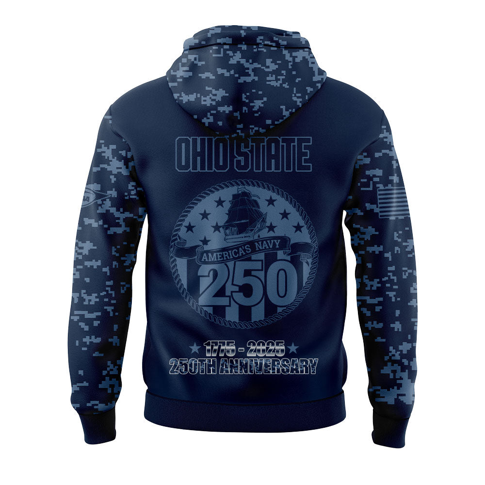 Limited Edition Ohio State Navy 250th Celebration Hoodie
