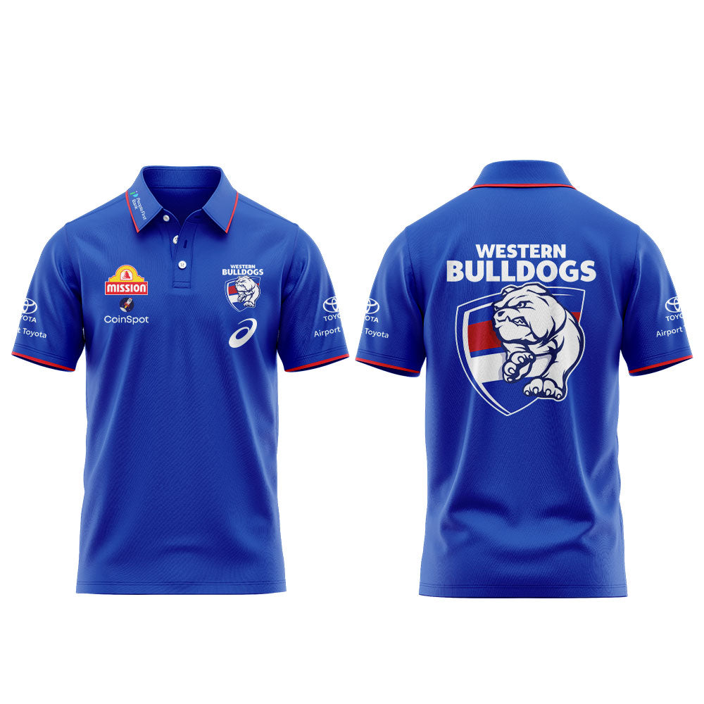 Western Bulldogs Coach Bevo Asics 2026 Media Polo