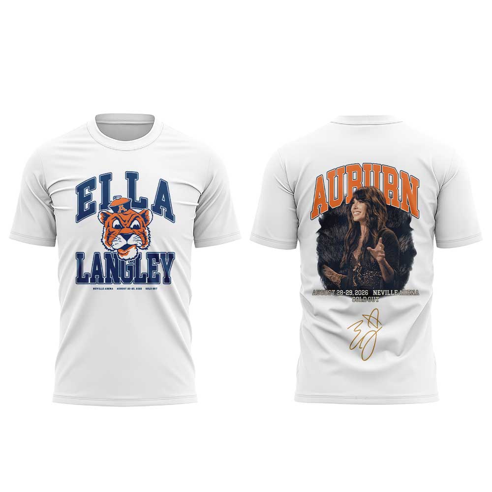 Auburn Tigers x Ella Langley – The Dandelion Tour 2026 Neville Arena Combo T-Shirt