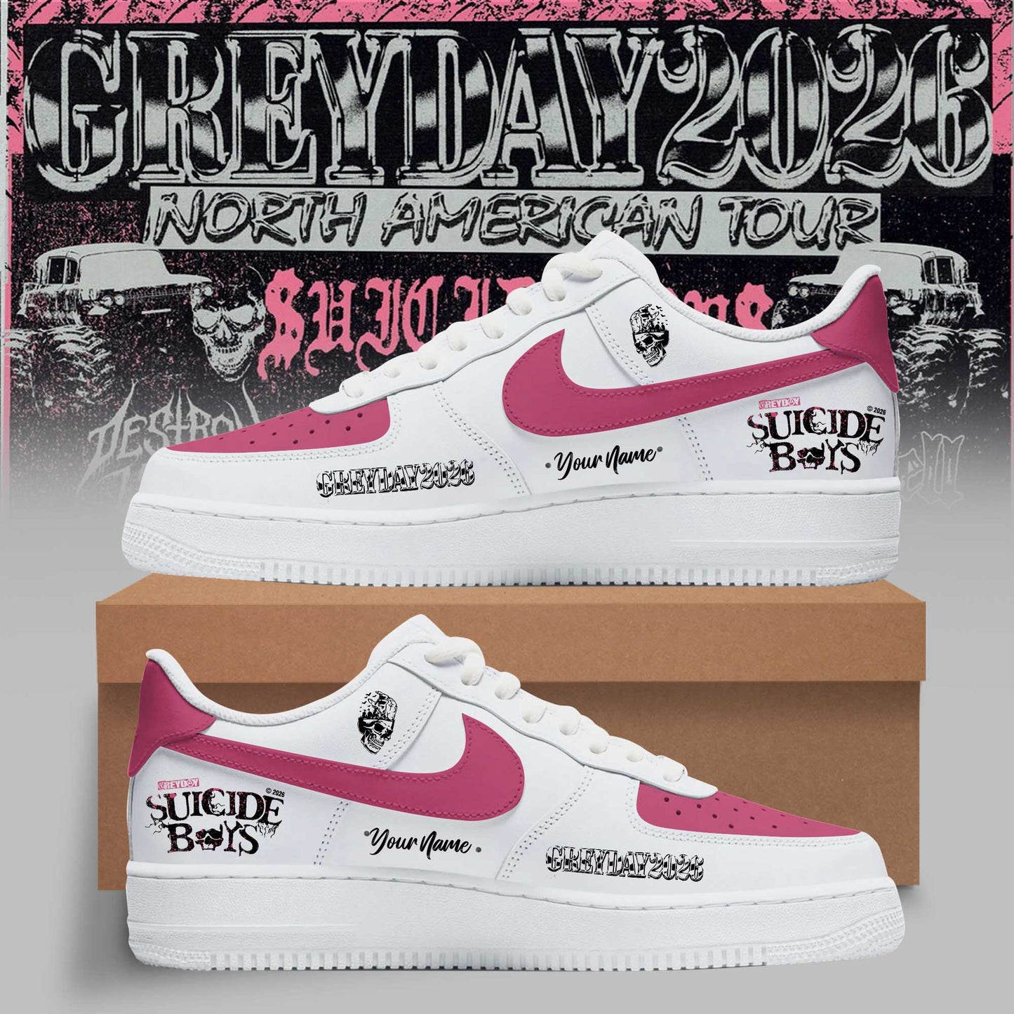 Greyday 2026 – North American Tour AF1 Shoes