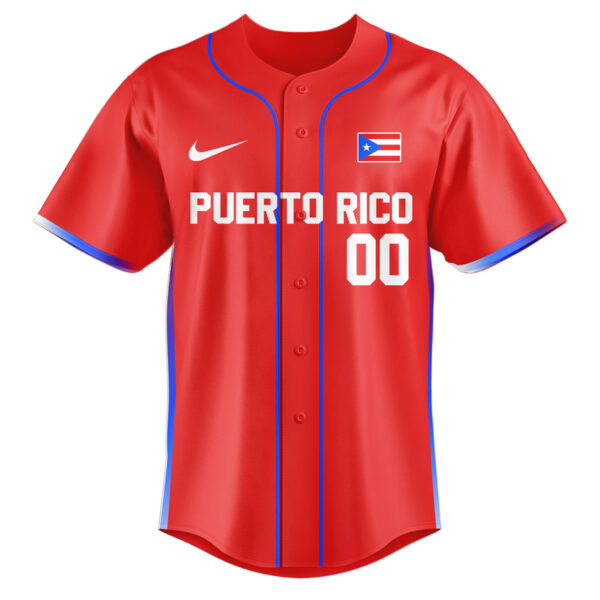 Puerto Rico National Basketball Team 2025 FIBA Jersey Baseball Custom