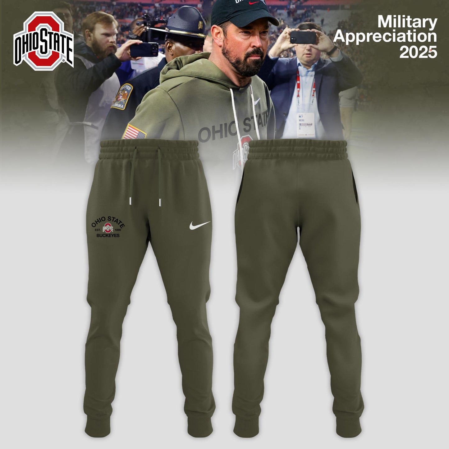 Ohio State Buckeyes 2025 Military Appreciation Limited Edition Hoodie