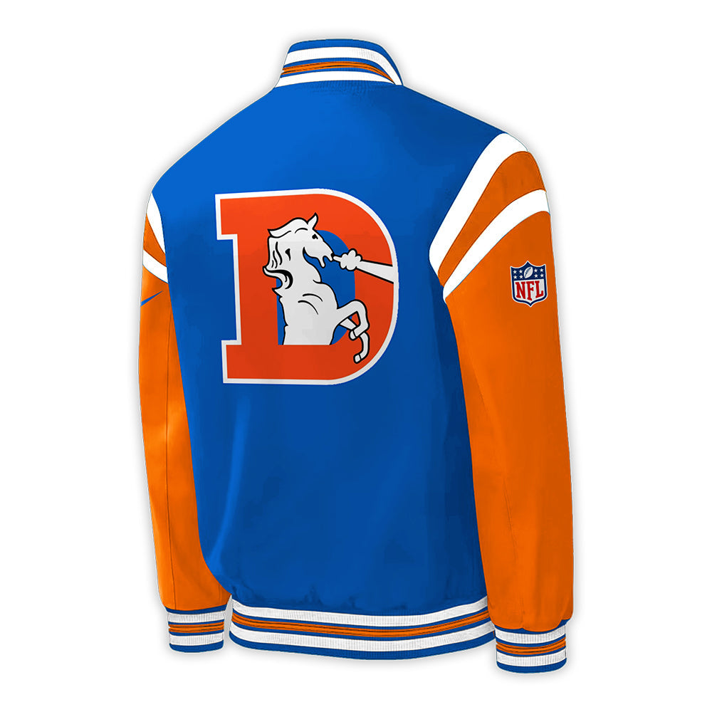 Denver Broncos NFL 2024 Throwback 1977 Orange Crush Limited Baseball Jacket