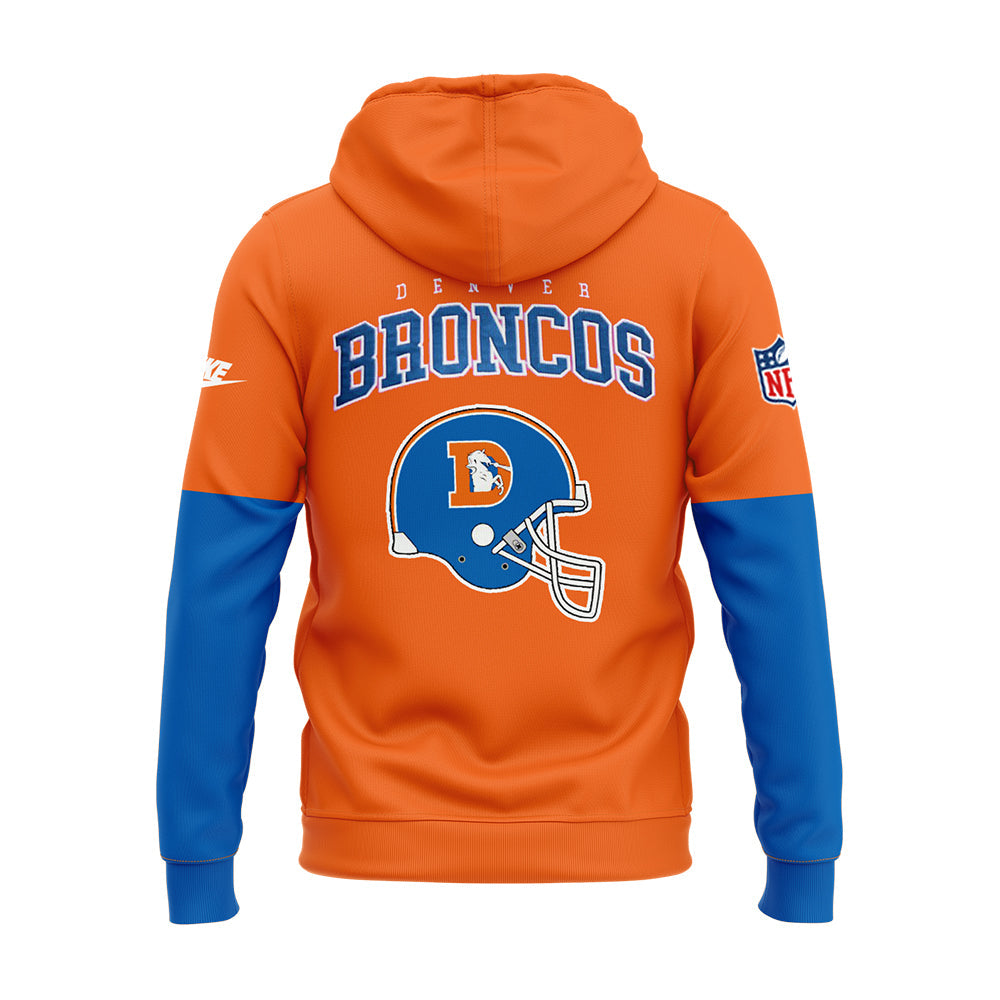 Denver Broncos NFL 2024 Limited Throwback To 77 Orange Hoodie