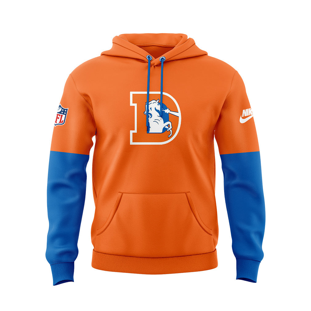 Denver Broncos NFL 2024 Limited Throwback To 77 Orange Hoodie