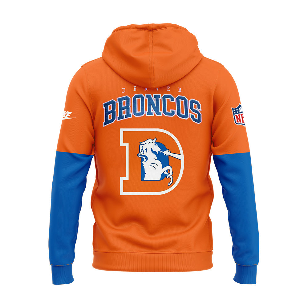 Denver Broncos NFL 2024 Limited Throwback To 77 Orange Hoodie