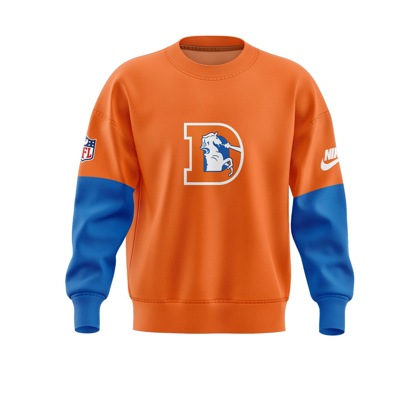 Denver Broncos NFL 2024 Limited Throwback To 77 Orange Sweatshirt