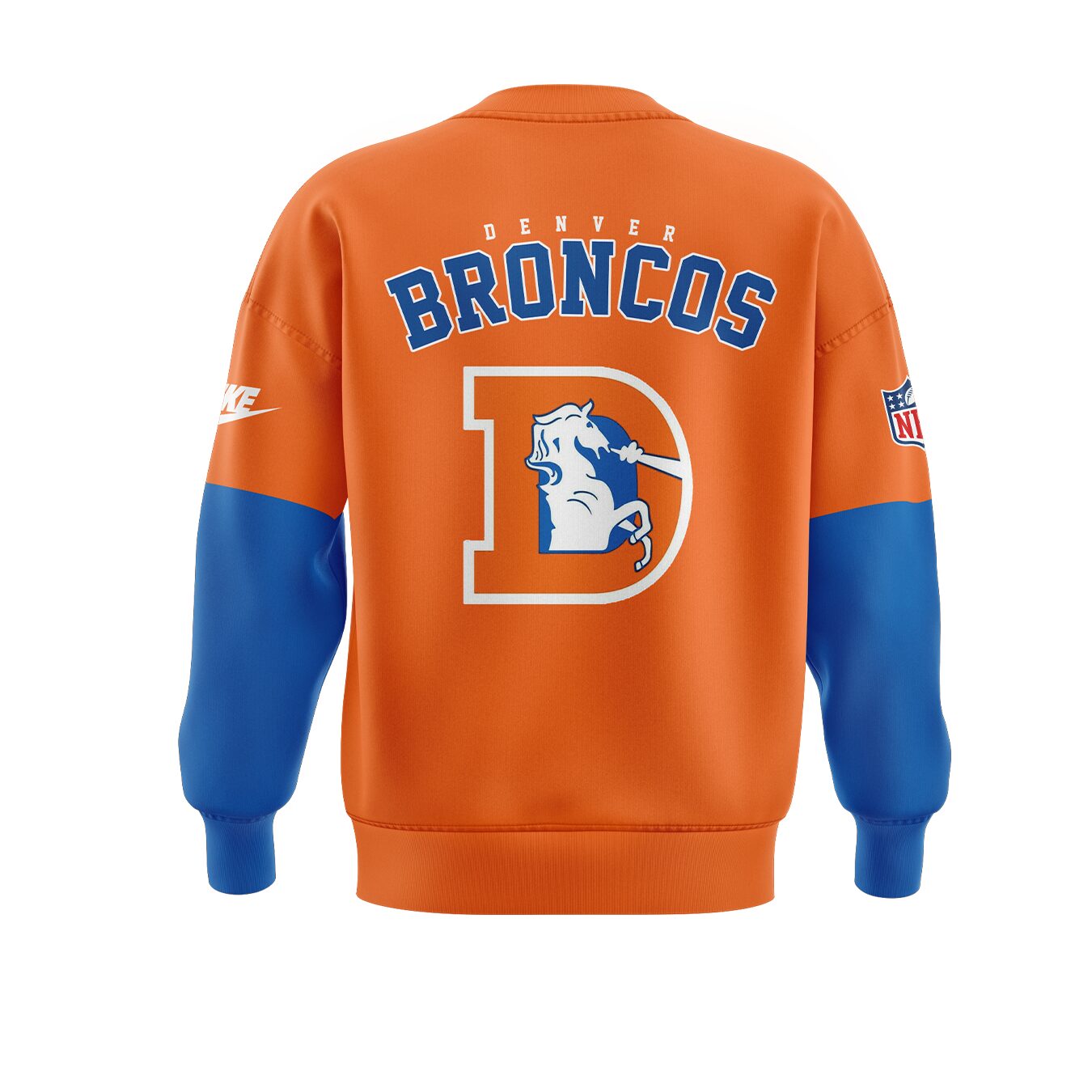 Denver Broncos NFL 2024 Limited Throwback To 77 Orange Sweatshirt