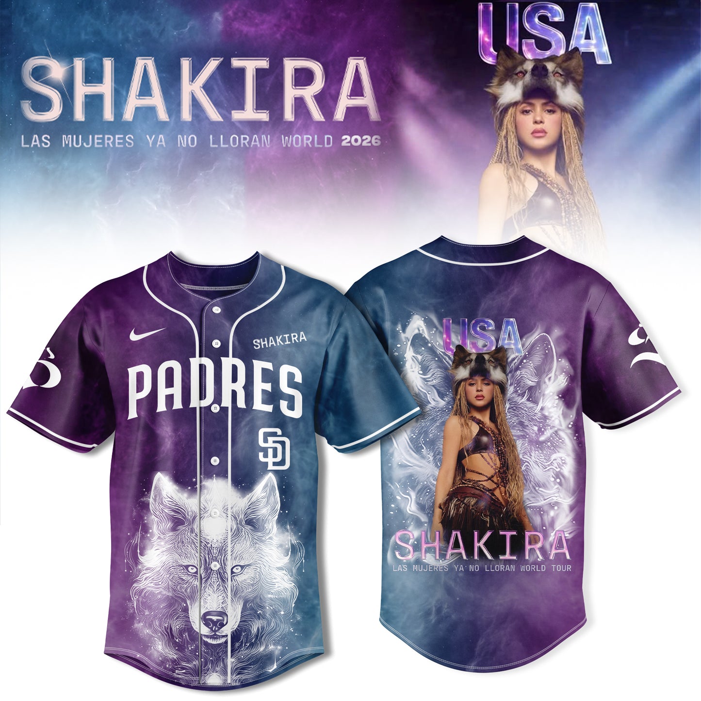 San Diego Padres x Las Mujeres Ya No Lloran World Tour 2026 Edition Jersey