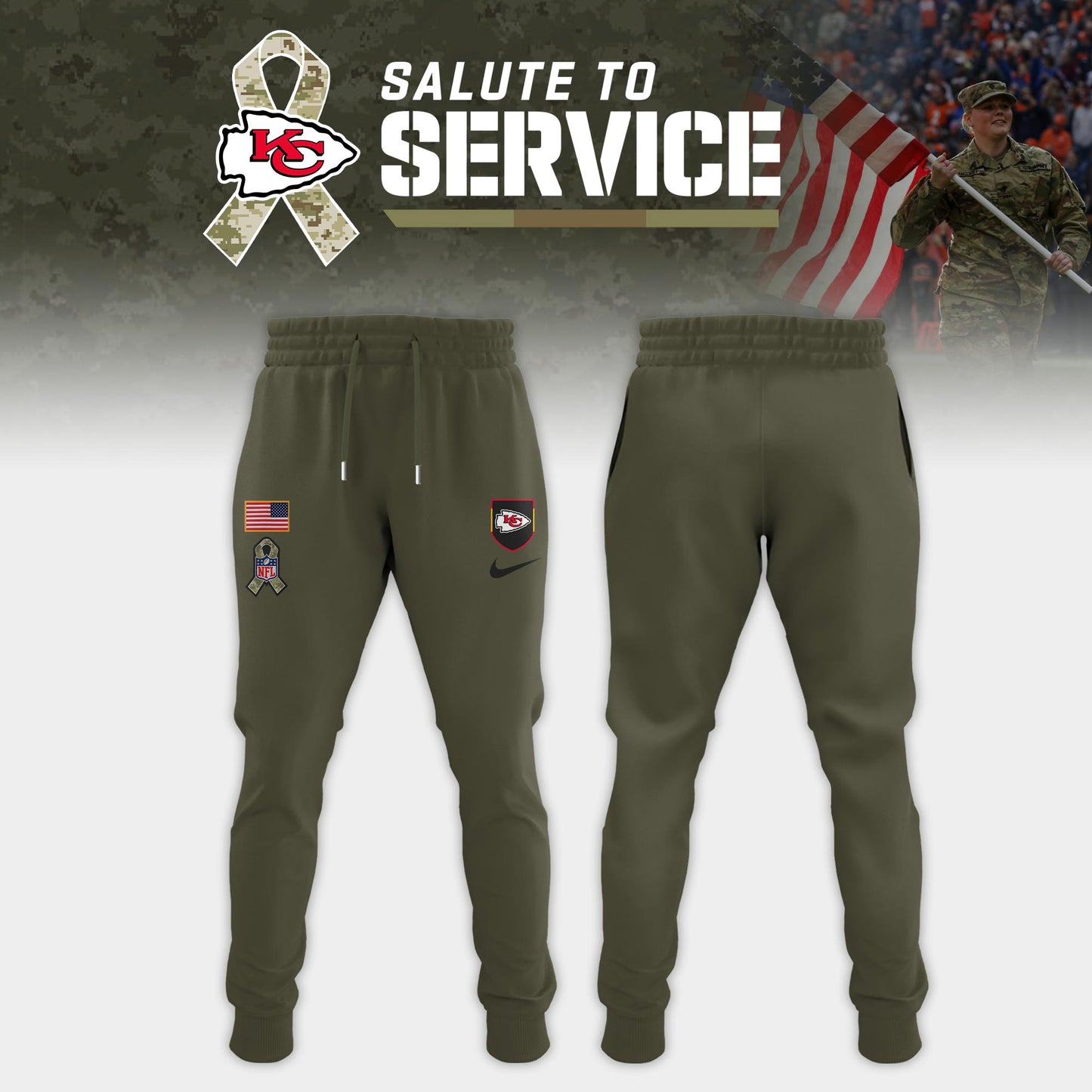 Kansas City Chiefs 2025 NFL Salute to Service Limited Edition Hoodie
