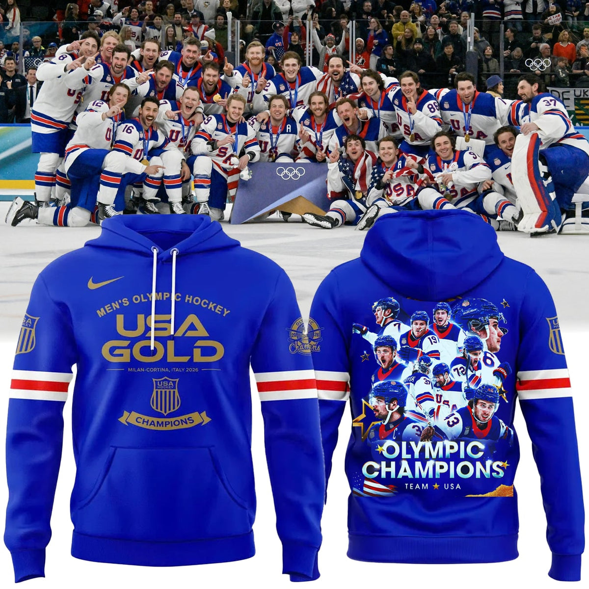 USA Men’s National ICE Hockey Team 2026 Olympic Exclusive Hoodie