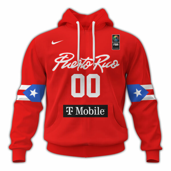 Puerto Rico Men National Basketball Team 2025 FIBA Hoodie Custom