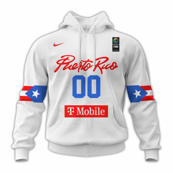 Puerto Rico Men National Basketball Team 2025 FIBA Hoodie Custom