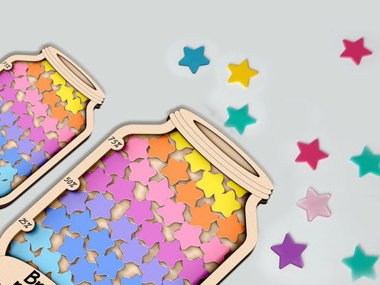 Magnetic Reward Jar with Tokens, Reward System for Kids Behavior, Personalized Reward Jar, Gifts for Kids, Reward Jar with Custom Kids Name