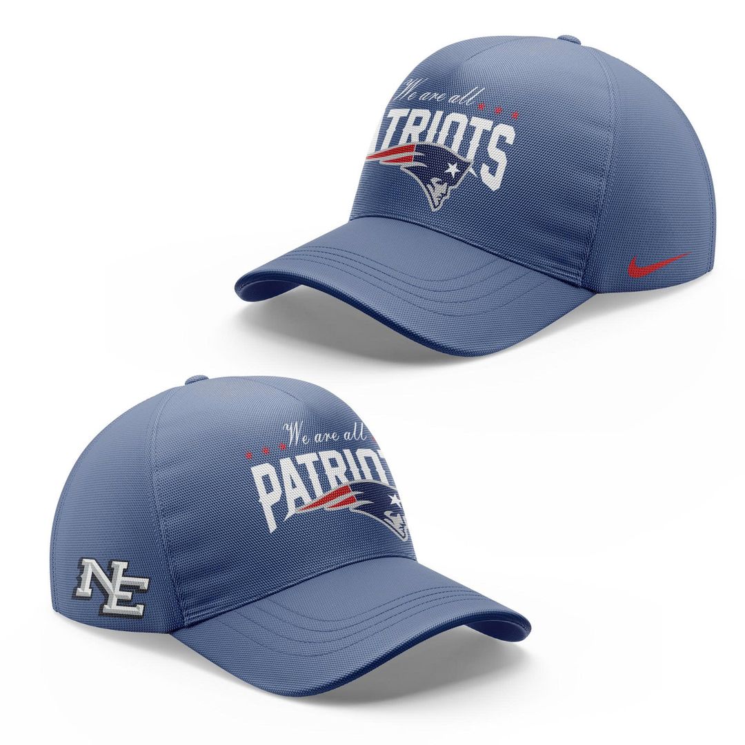 NE Patriots 2025 NFL Nike Rivalries Nor’Easter Storm Blue Combo Zip Hoodie