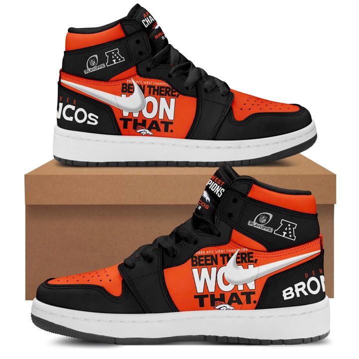 Denver Broncos 2025 AFC West Division Champions Sneaker AJ1
