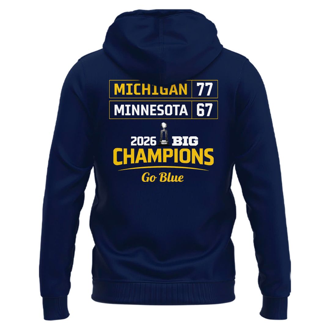Michigan Men’s Basketball 2026 Big Ten Regular Season Title Hoodie