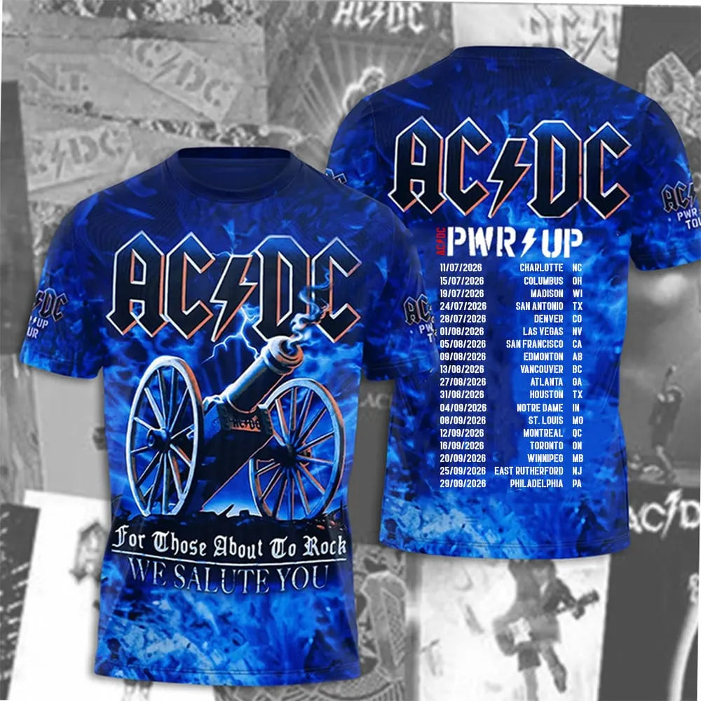 Limited Edition AC/DC Power Up Tour 2026 T-Shirt