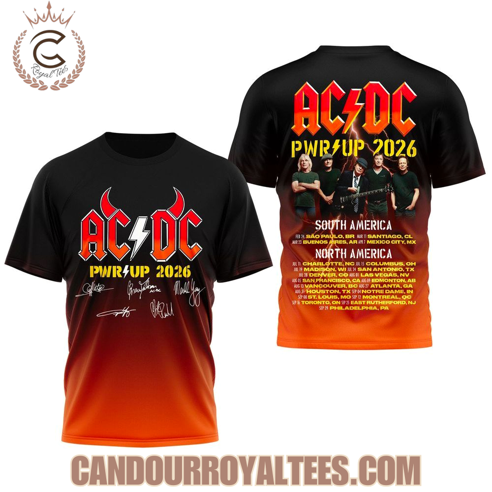 Limited Edition AC/DC Power Up Tour 2026 T-Shirt
