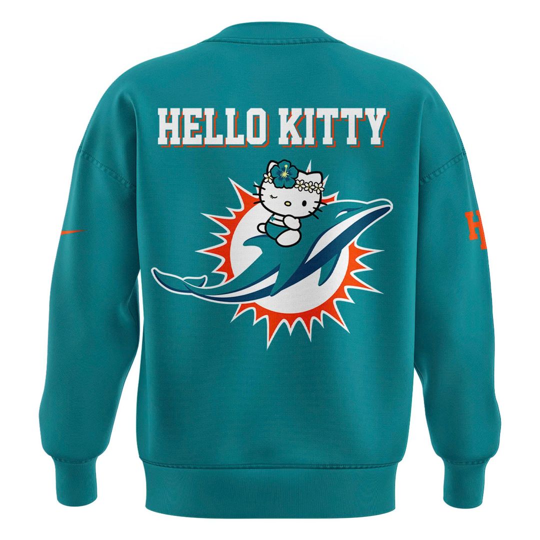 Limited Edition Miami Dolphins x Hello Kitty Sweatshirt