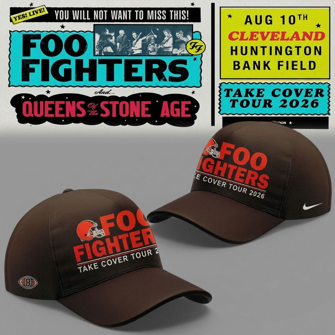Newest Shirt Foo Fighters x Cleveland Browns - Take Cover Tour 2026 T-Shirt