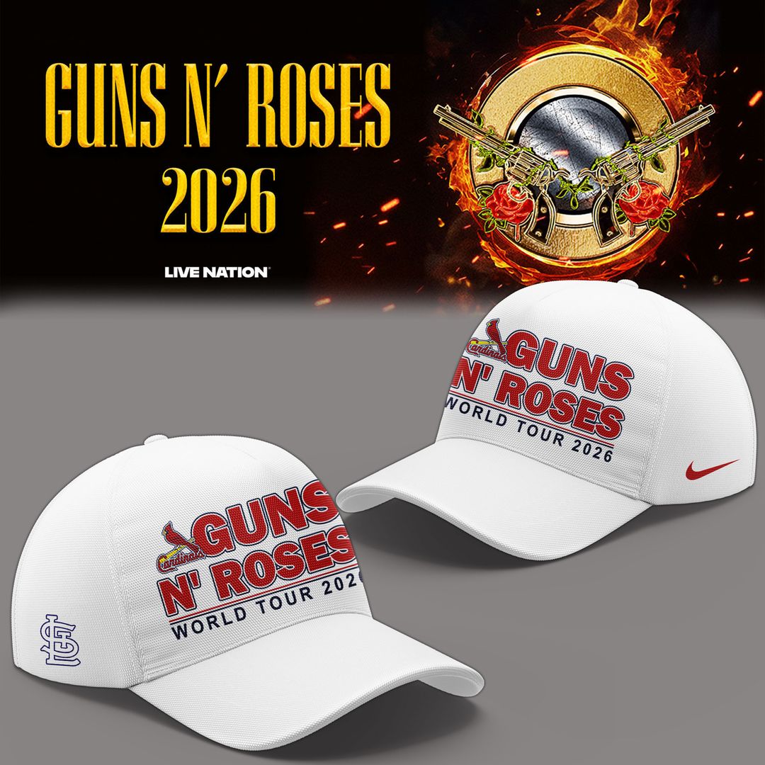 Limited Edition Guns N' Roses x St. Louis Cardinals - World Tour 2026 T-Shirt