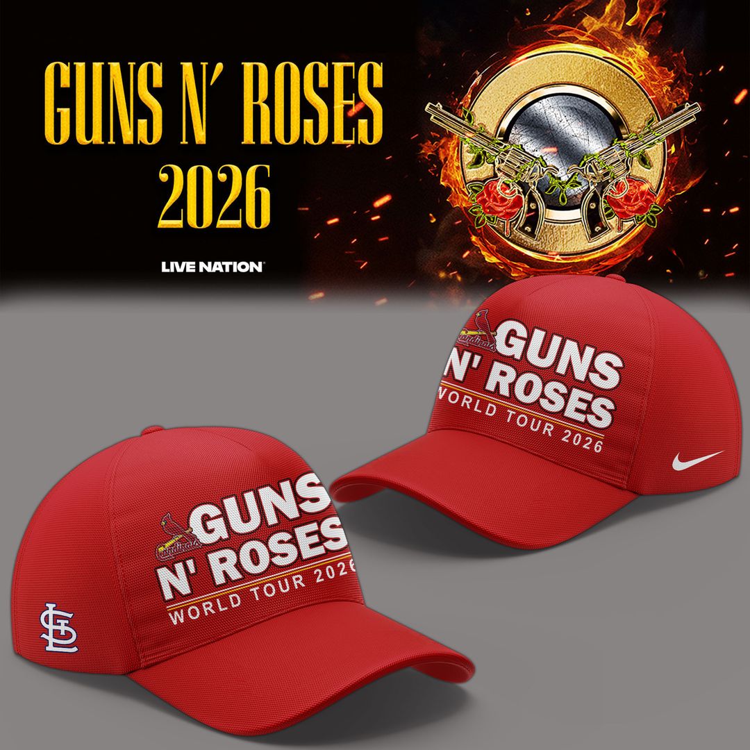 Limited Edition Guns N' Roses x St. Louis Cardinals - World Tour 2026 T-Shirt