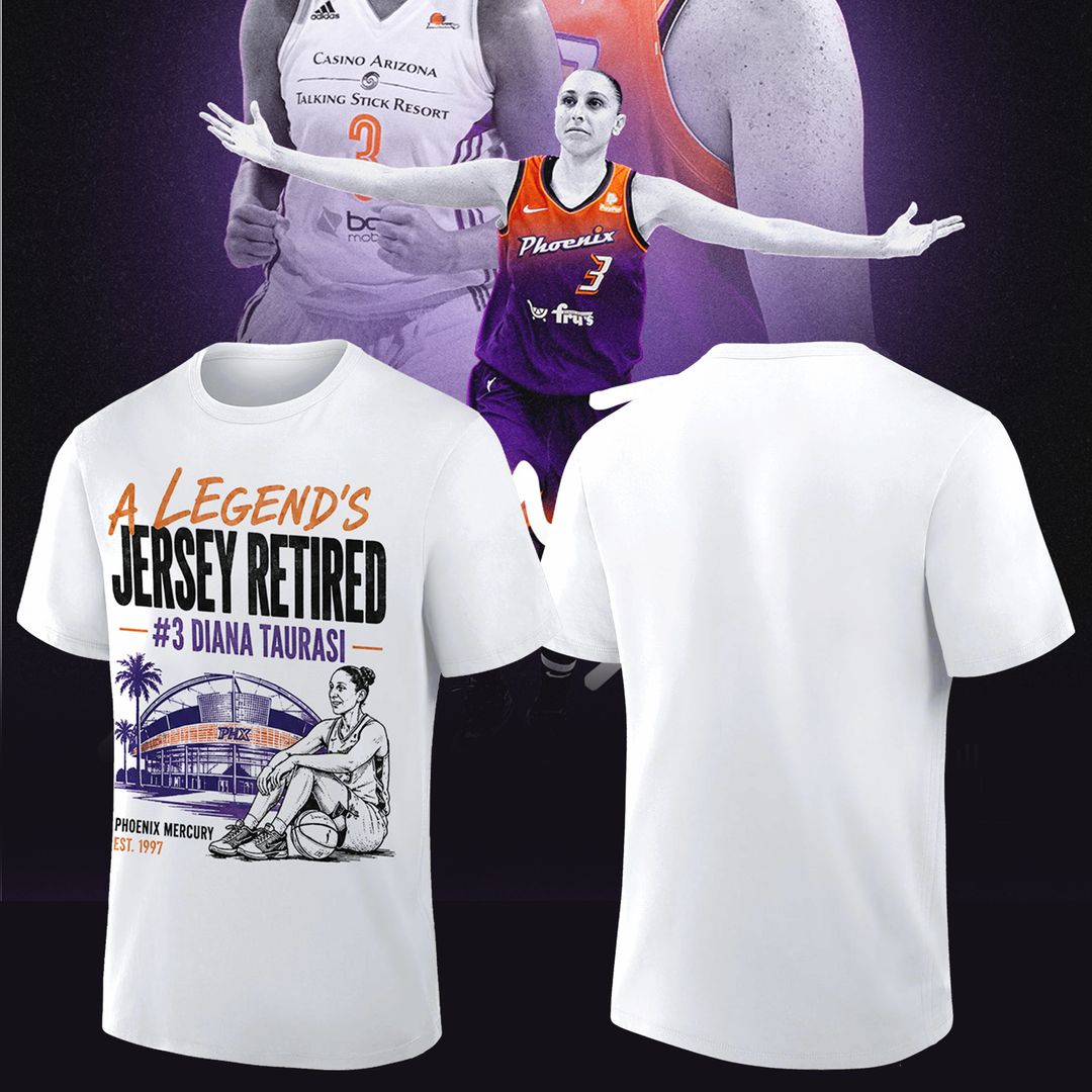 Diana Taurasi - Phoenix Mercury 20 Years 1 Team Portrait T-Shirt